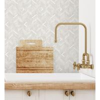 papel pintado vinilico lavable mosaico de madera con textura en relieve - hout 680992 de gaulan - rollo de 10 m x 106 m