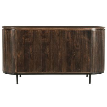 Aparador de 180 cm en madera maciza marrón