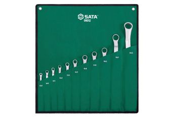 SATA ST08012 Juego de Llaves de Extremo de Caja Doble Métricas de 10 Piezas