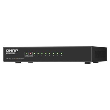 Switch QNAP QSW-1108-8T-R2 2.5G Ethernet 8 Puertos Sin Ventilador Escritorio
