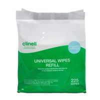 clinell universal cleaning  surface disinfection wipes refill