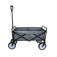 carretilla de jardin plegable gris para jardineria con funda impermeable