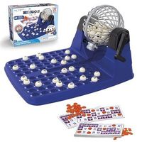 chicos - bingo loteria automatica  incluye 48 cartones 90 bolas imborrables y fichas de juego un juego de siempre para toda la familia  medidas