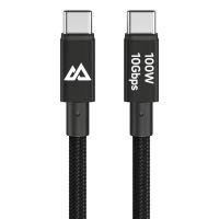 cable usb-c black rock 12 m usb 32 gen 1 100 w negro