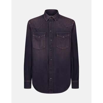 Dondup Camisa manga larga UC343R DF0272U-LP6 DU 800 BLACK para hombre