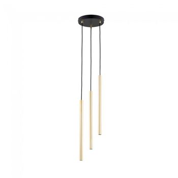 Lámpara de techo selter premium oro (3 luces)