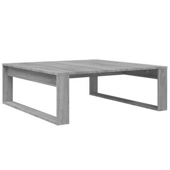 Mesa De Centro 100x100x35 Cm Madera - Gris