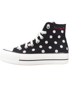 de CONVERSE CONVERSE CHUCK TAYLOR ALL STAR LIFT PLATFORM POLKA DOTS A10688C - ZAPATILLA ALTA LUNARES BLANCOS Y NEGROS BLACK
