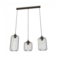 lampara de techo osmera negro 3 luces