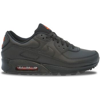 Nike Deportivas Moda Air Max 90 Leather Black Safety Orange para hombre