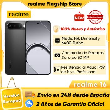 realme 16 5G Smartphone 2026 Nuevo, Batería Titan de 6550mAh, Carga Rápida de 45W, IP69