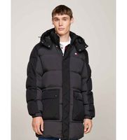 tommy jeans para hombre dm0dm19999 abrigo two tone negro s casual manga larga sostenible nylon reciclado