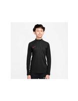 camiseta nike academy dri-fit long-sleeve 14-zip soccer drill infantil negro