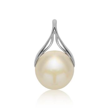 Colgante perla de agua dulce 925 plata circonita