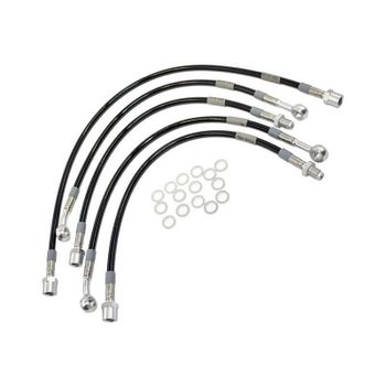 Kit latiguillos de freno metálicos Moto Guzzi 1000 G5 completo negro