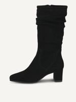 caprice bootie black made of textiles with block heel size 42