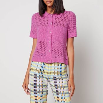 Stine Goya Darcy Crocheted Wool-Blend Top - S