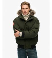 superdry para hombre m5011930a cazadora bomber everest verde s casual poliester reciclado sostenible