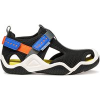 geox sandalias j1530a blackorange para nino