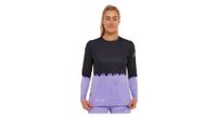 maillot de manga larga race para mujer negro morado
