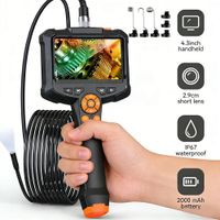 camara endoscopica 1080p pantalla de 43  camara de inspeccion por boroscopio ip67 con 8 luces led ajustables para reparacion de inspeccion de tuberias de coche