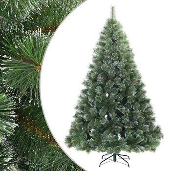 Árbol De Navidad Artificial Plegable Cubierto De Nieve Verde Vidaxl