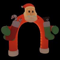 puerta de arco inflable de navidad con led 320 cm vidaxl