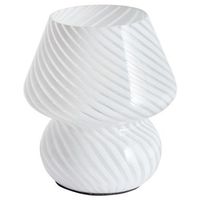 lampara de mesa de vidrio moderna de lectura para oficina dormitorio blanco lobo