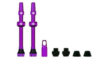 Valvulas tubeless muc off v2 aluminio 44 mm morado