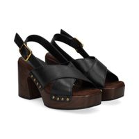 unisa sandalias con plataforma mujer - negro talla 37