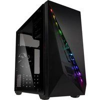 inspire k2 micro atx mid-tower pc case - black black