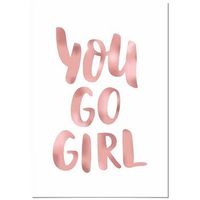 panorama cuadro de aluminio you go girl 70x100 cm