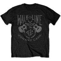 johnny cash camiseta manga larga walk the line para mujer