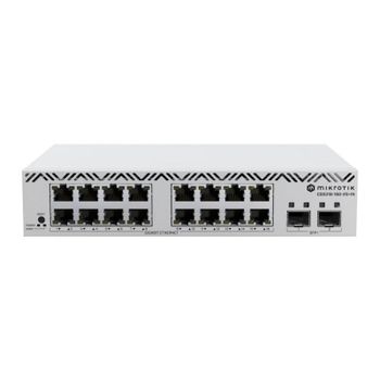 Switch gestionado Mikrotik CSS318-16G-2S+IN 16 puertos Gigabit 2 SFP+ Rack Apilable Blanco