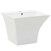 lavabo de bano moderno  lavabo de pared de ceramica blanco 500x450x410 mm