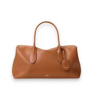 polo ralph lauren para mujer 428977211001 bolso satchel bellport de piel marron osfa casual