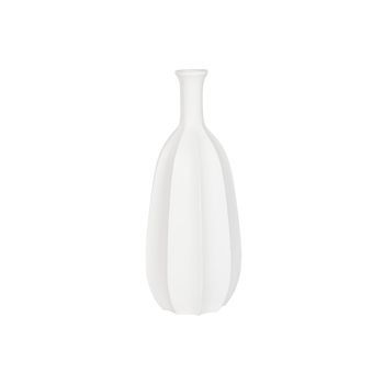 Jarron Fibra Vidrio 30x30x80 Blanco