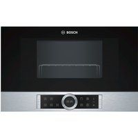 bosch bel634gs1b built-in microwave with grill - stainless steel stainless steel