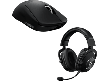 REACONDICIONADO Seminuevo Muy bueno Auriculares gaming - Logitech G Pro X, Inalámbrico, Micrófono, Reducción de ruido+Ratón X Superlight