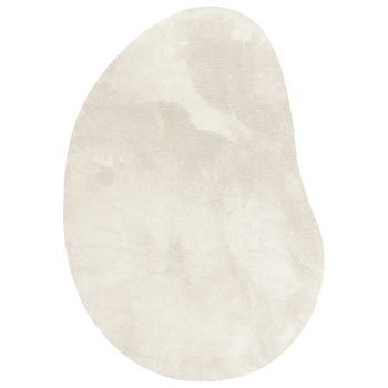 Alfombras De Área Huarte Crema 80 X 150 Cm Poliéster