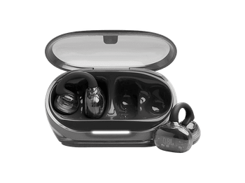 Auriculares True Wireless - JBL Soundgear Clips, 32h Autonomía, 4 Micrófonos, IP54, Conexión Multipunto y Emparejamiento Rápido, Negro