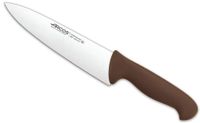 cuchillo cocinero de acero inoxidable nitrum de 200 mm mango marron