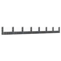 cesta de gaviones  gavion para piedras  gavion decorativo forma de u 8 postes de hierro 860x20x100 cm cfw721055