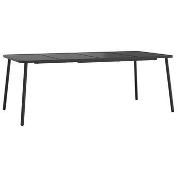 Mesa De Jardín | Mesa De Exterior Acero Gris Antracita 200x100x71 Cm