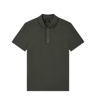 A|X Armani Exchange para hombre. XM001285AF10366M8317 Polo Shirt Chimera azul (XL), Casual, Algodón, Manga corta