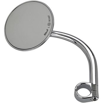 Extremo de barra de espejo retrovisor Biltwell Redondo 1'' largo cromado