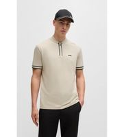 boss para hombre 50525147 polo pariq beige l casual algodon manga corta