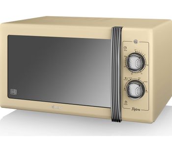 SWAN Retro SM22070CN Solo Microwave - Cream, Cream