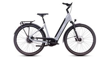 Cube supreme hybrid deluxe slx 625 easy entry bicicleta electrica urbana enviolo trekking cinturon 625 wh 700 mm gris polar 2025