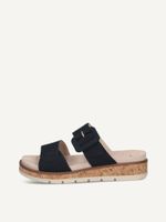 caprice mule blue made of leather without heel size 40